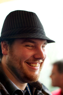 Happy delegate